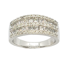 14kt White Gold 1.55ct Diamond Band