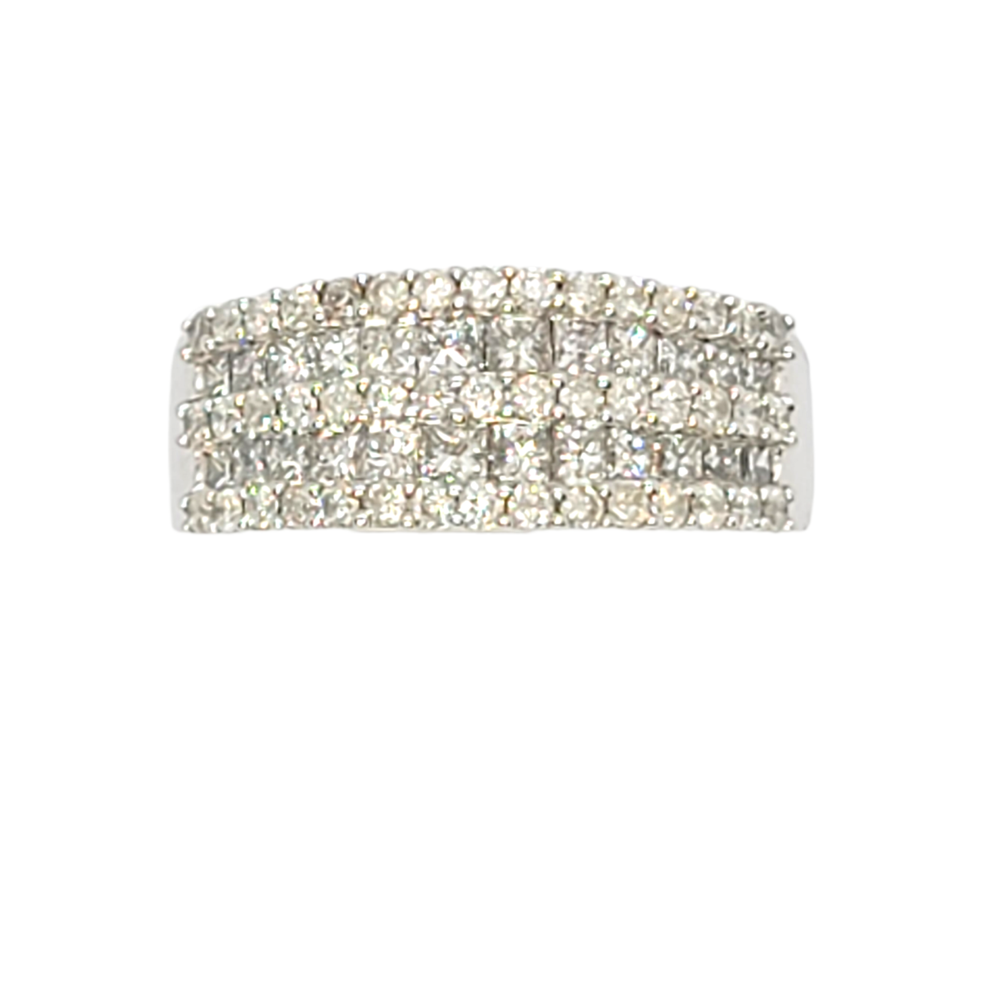 14kt White Gold 1.55ct Diamond Band