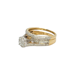 14kt Yellow Gold 0.81ct Diamond Bridal Set