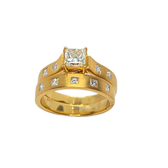 14kt Yellow Gold Diamond Bridal Set