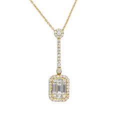 18kt Yellow Gold 0.70ct Diamond Pendant with Chain