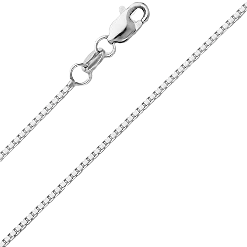 14kt White Gold Box Link Chain