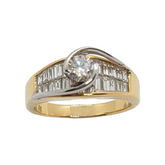 18kt Yellow Gold 1.50ct Natural Diamond Ring