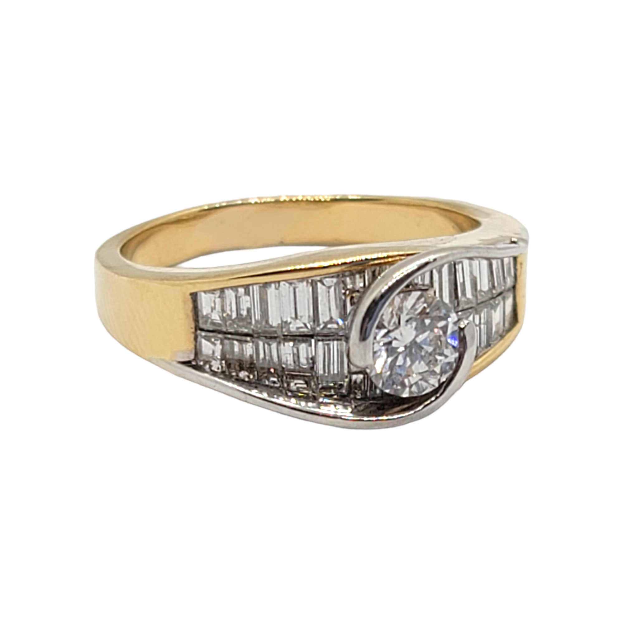 18kt Yellow Gold 1.50ct Natural Diamond Ring