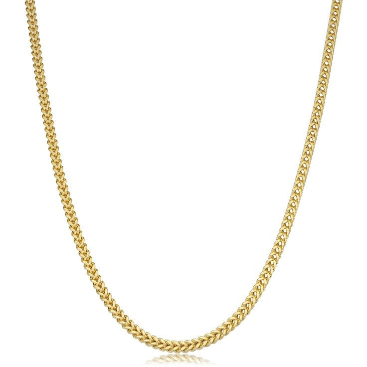 10kt Yellow Gold Franco Link Chain 2.6mm